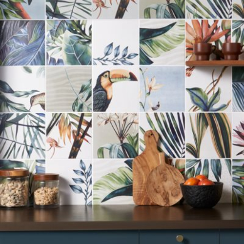 Angela Harris Florista Tikida Decor Mural 8x8