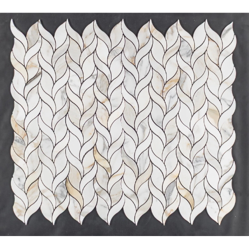 Calacatta Gold Petal Mosaic Honed