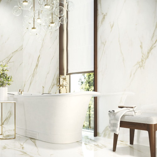 32 x 64 Adagio Gold High Polished Rectified Porcelain Tile