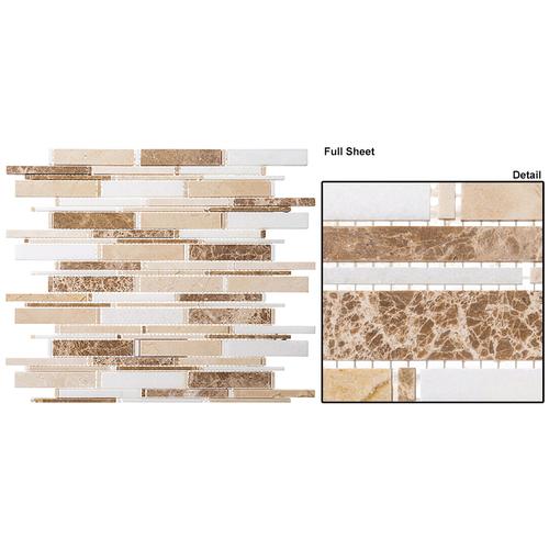 Crema marfil+Thassos white+Emperador lig