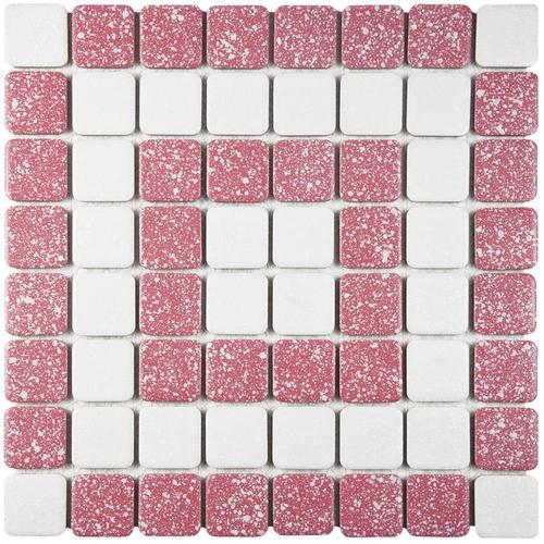 Crystalline Mrkt Sq Flamingo 11-3/4"x11-3/4" Porc Mos