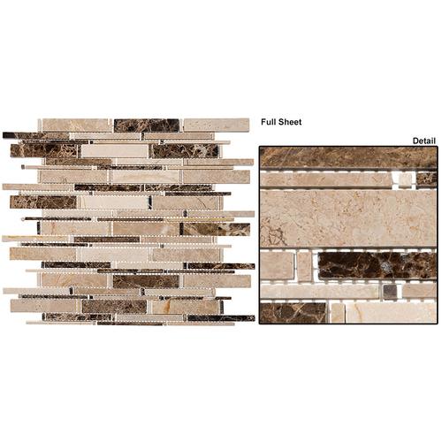 Emperador dark+Crema marfil+Emperador Li