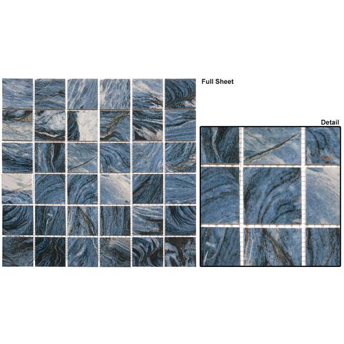 Explosion Blue 2x2 Mosaic