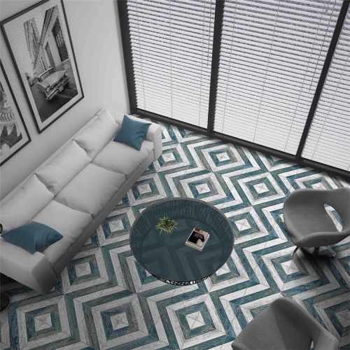 Cassis Sete Blue 9-3/4" x 9-3/4" Porcelain F/W Tile