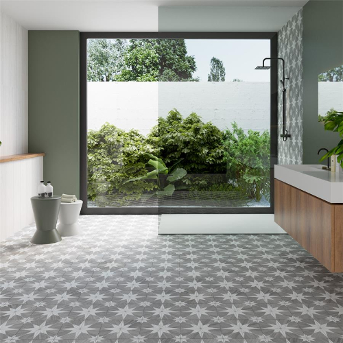 Llama Stella Loire Verso Silver Smoke 9-3/4"x9-3/4" P F/W T