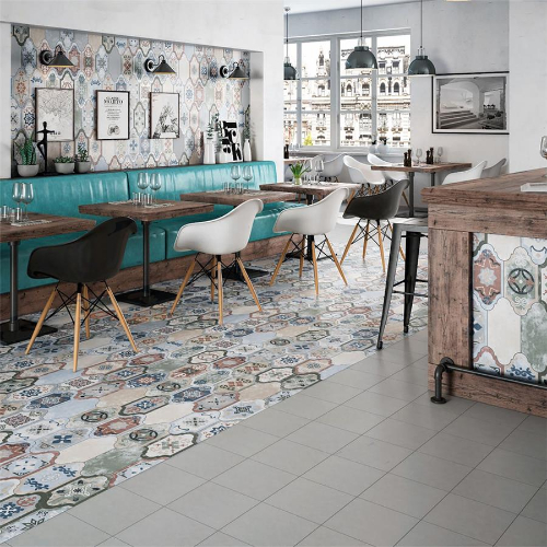 Corinto Provenzal Colors Mix 6-1/4" x 12-3/4" Porc F/W Tile