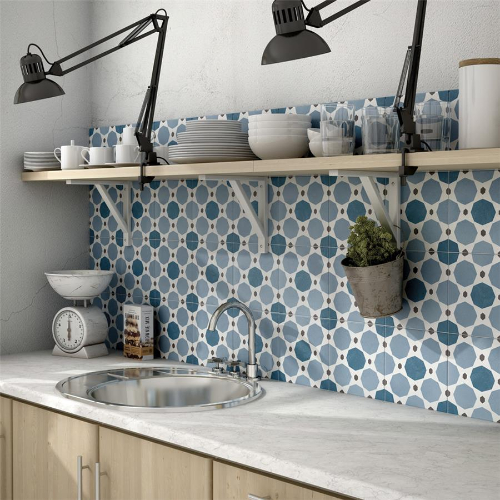 Caprice Colors Sapphire 7-7/8"x7-7/8" Porcelain F/W Tile