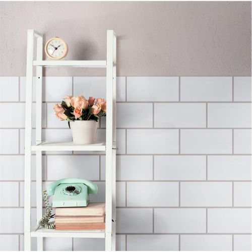 Piscina Matte White w/BioTech 4-3/4"x9-5/8" Porce F/W