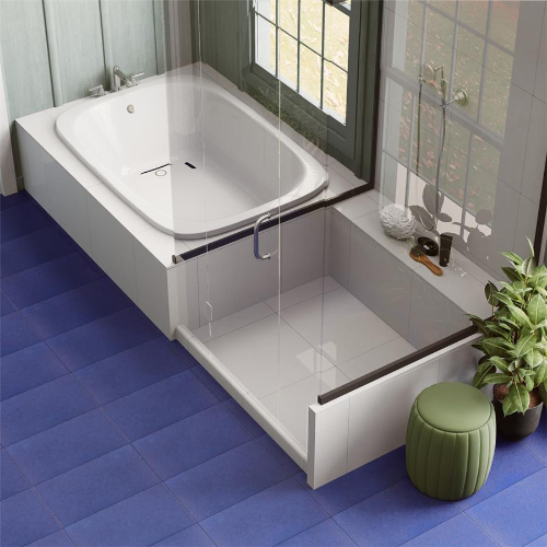 Piscina Glossy Cobalt Blue w/BioTech 9-5/8"x19-1/2" Porc F/W