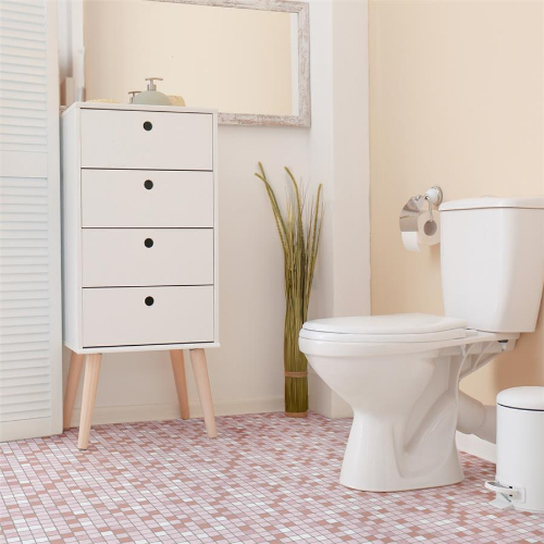 Crystalline Square Pink 12"x12" Porcelain Mosaic