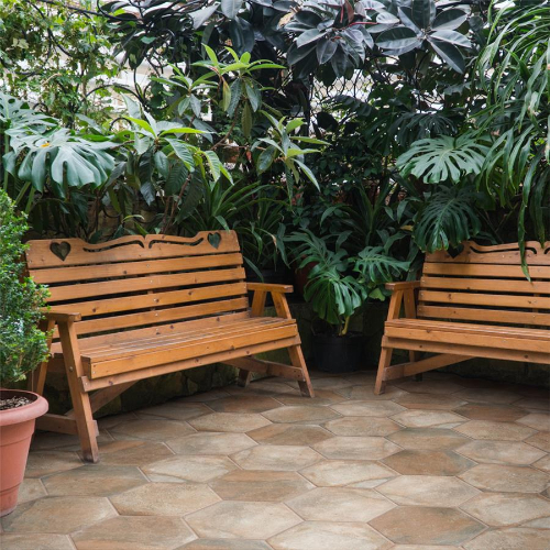 Boston Ferro Hex Crema 14-1/8"x16-1/4" Porcelain F/W Tile