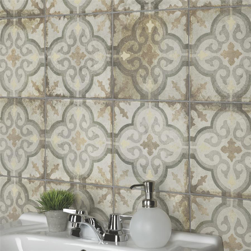 D'Anticatto Decor Palazzo 8-3/4"x8-3/4" Porcelain F/W Tile