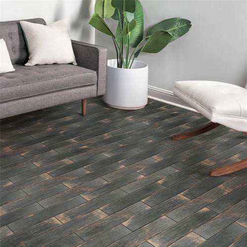 Bora Dark 3-1/8"x17-1/2" Porcelain F/W Tile