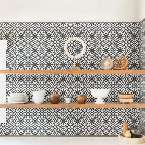 Berkeley Black II 17-5/8"x17-5/8" Ceramic Floor/Wall Tile