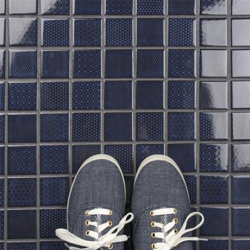 Celadon Royal 11-5/8" x 11-5/8" Porcelain Mosaic