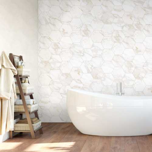 Massa Calacatta Oro 9x10 Hexag