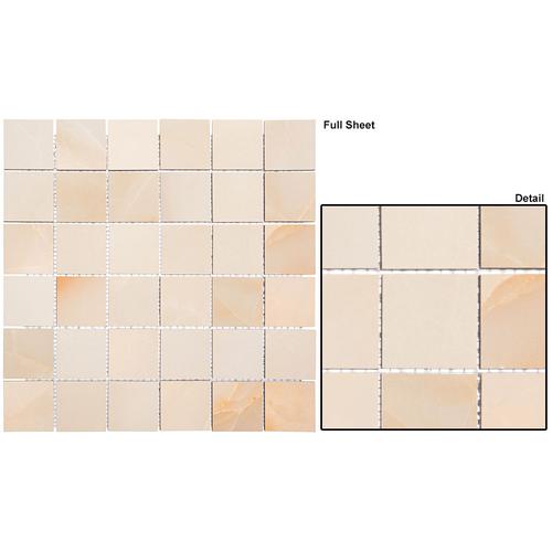 Onice Honey 2x2 Mosaic