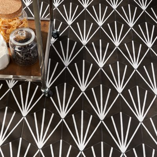 Aries 2.0 Nero with Blanco Line 8" Hex