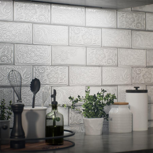 Antic Feelings Milk 3"x6" Ceramic W Tile