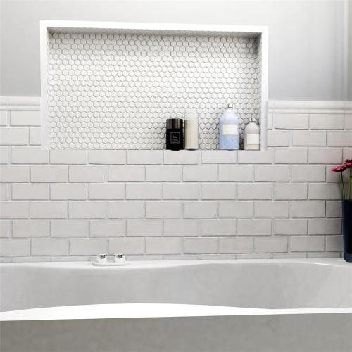 Antic Craquelle White 3"x6" Ceramic W Tile