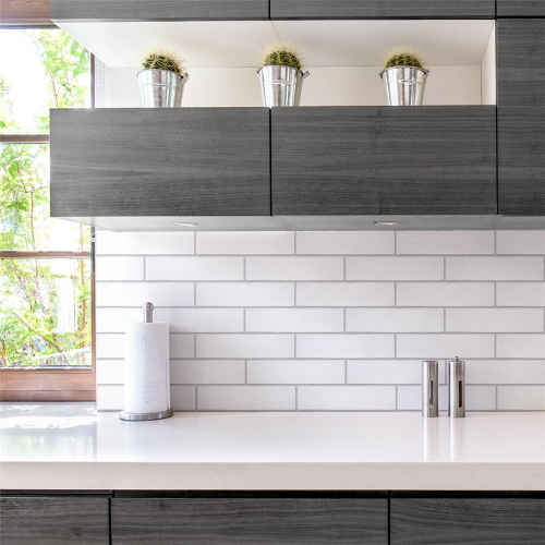 Castillo Matte White 3"x12" Ceramic Wall Tile