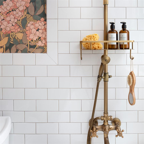 Crown Heights Glossy White 3"x6" Ceramic W Tile