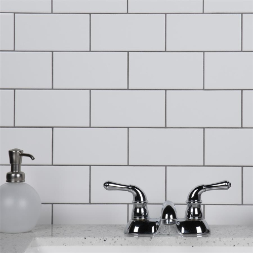 Crown Heights Matte White 3"x6" Ceramic W Tile