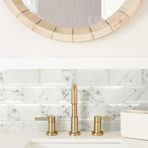 Classico Carrara Glossy Metro 3"x6" Ceramic W Tile