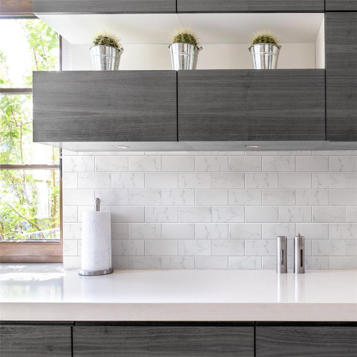 Classico Carrara Matte 3"x6" Ceramic W Tile