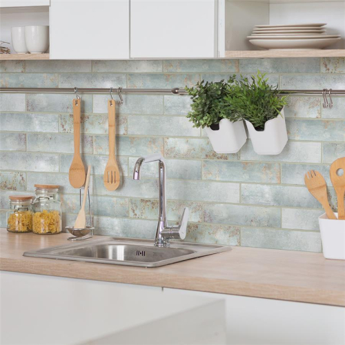 Biarritz Green 3"x12" Ceramic Wall Subway Tile