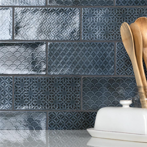 Camden Decor Azurro 4" x 8" Ceramic Wall Tile