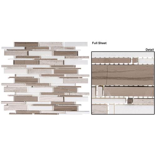 Wooden white+Athen Gray+Thassos mix